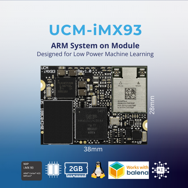 UCM-iMX93: NXP i.MX93 SOM
